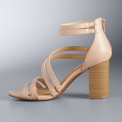 Simply Vera Vera Wang Women's Block Heel Sandals