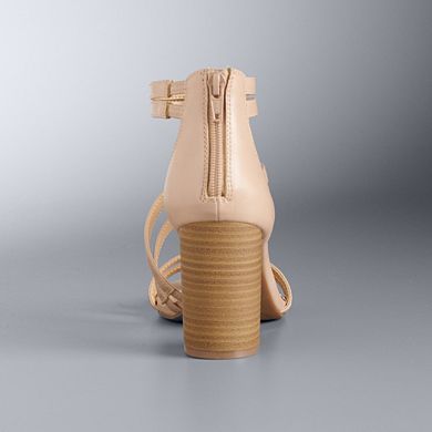 Simply Vera Vera Wang Women's Block Heel Sandals