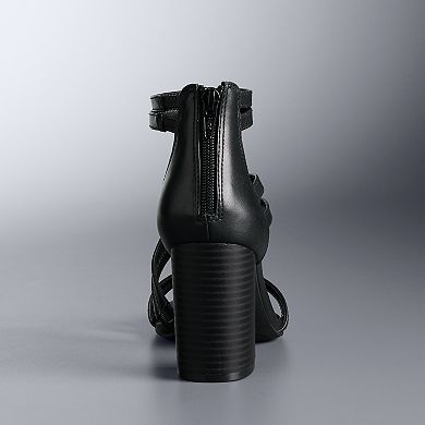 Simply Vera Vera Wang Women's Block Heel Sandals