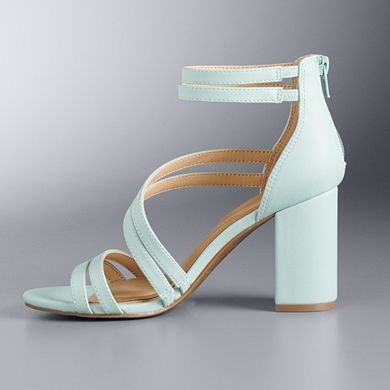 Simply Vera Vera Wang Women's Block Heel Sandals