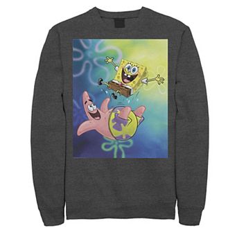 Men's Nickelodeon Spongebob Squarepants Patricks Star Best Buddies Graphic Fleece Pullover