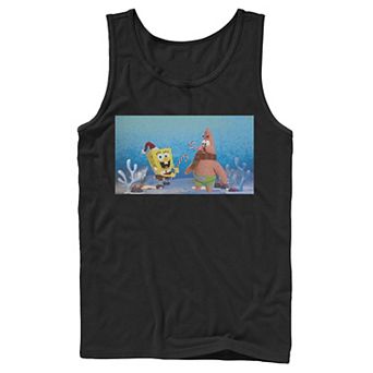 Men's Nickelodeon Spongebob Squarepants Patrick Star Christmas Buddies Graphic Tank Top