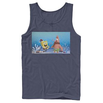 Men's Nickelodeon Spongebob Squarepants Patrick Star Christmas Buddies Graphic Tank Top