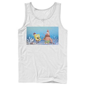 Men's Nickelodeon Spongebob Squarepants Patrick Star Christmas Buddies Graphic Tank Top
