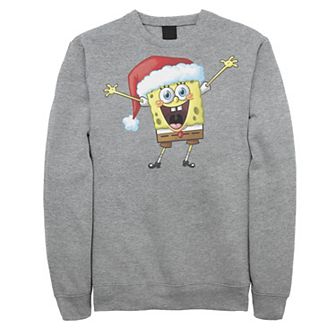 Men's Nickelodeon Spongebob Squarepants One Happy Sponge Holiday Fleece