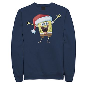 Men's Nickelodeon Spongebob Squarepants One Happy Sponge Holiday Fleece