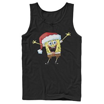 Men's Spongebob Squarepants One Happy Sponge Holiday Tank Top