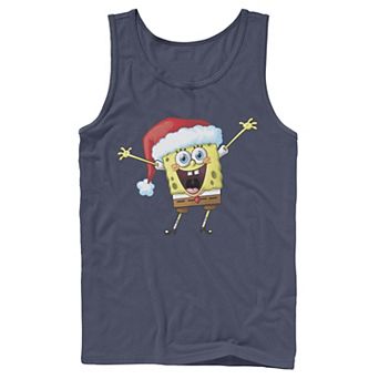 Men's Spongebob Squarepants One Happy Sponge Holiday Tank Top