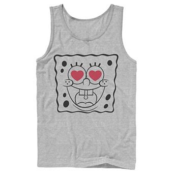 Men's Nickelodeon SpongeBob SquarePants Heart Eyes Line Art Tank Top