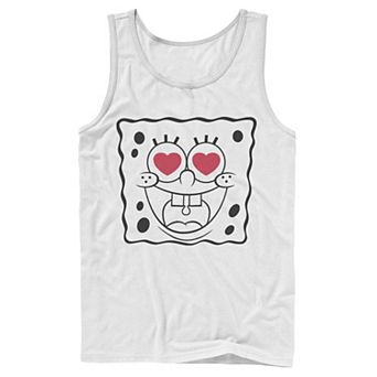 Men's Nickelodeon SpongeBob SquarePants Heart Eyes Line Art Tank Top