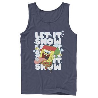 Men's Nickelodeon Spongebob Squarepants Let It Snow Let It Snow Let It Snow Graphic Tank Top