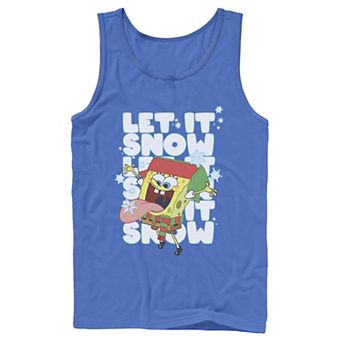 Men's Nickelodeon Spongebob Squarepants Let It Snow Let It Snow Let It Snow Graphic Tank Top