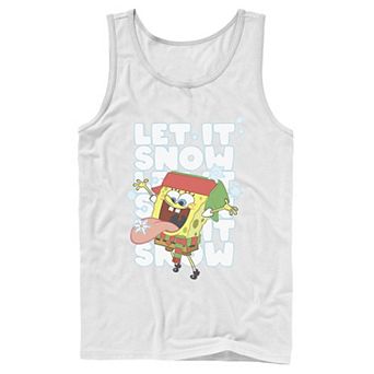 Men's Nickelodeon Spongebob Squarepants Let It Snow Let It Snow Let It Snow Graphic Tank Top