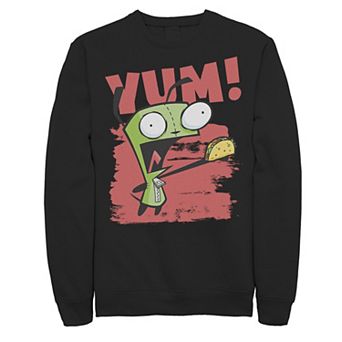 Men's Nickelodeon Invader Zim Gir Screaming Yum! Taco Portrait Fleece
