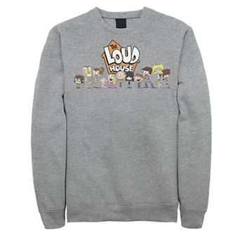 Men's Nickelodeon The Loud House Cast In A Row Logo Fleece
