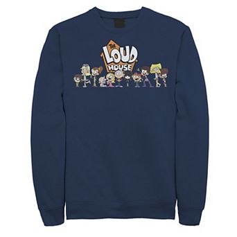 Men's Nickelodeon The Loud House Cast In A Row Logo Fleece