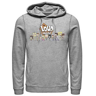 Men's Nickelodeon The Loud House Cast In A Row Logo Graphic Hoodie