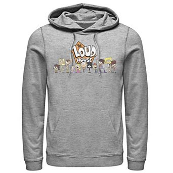 Men's Nickelodeon The Loud House Cast In A Row Logo Graphic Hoodie