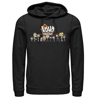 Men's Nickelodeon The Loud House Cast In A Row Logo Graphic Hoodie