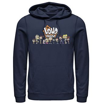 Men's Nickelodeon The Loud House Cast In A Row Logo Graphic Hoodie