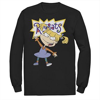 Men's Nickelodeon Rugrats Angelica Simple Portrait Long Sleeve Graphic Tee