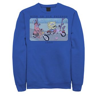 Men's Nickelodeon SpongeBob SquarePants Ride Or Die Friends 1999 Portrait Fleece