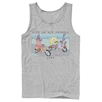 Men's Nickelodeon SpongeBob SquarePants Ride Or Die Friends 1999 Portrait Graphic Tank Top