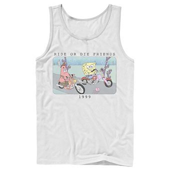 Men's Nickelodeon SpongeBob SquarePants Ride Or Die Friends 1999 Portrait Graphic Tank Top