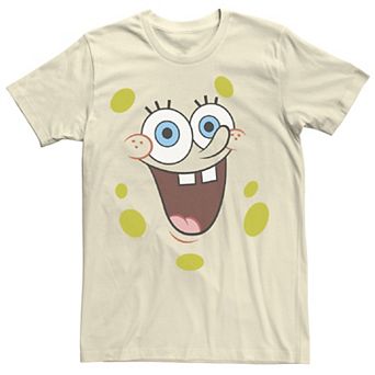 Men's Nickelodeon SpongeBob SquarePants Face Portrait Graphic Tee