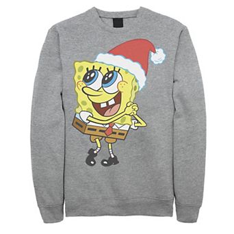Men's Nickelodeon SpongeBob SquarePants Santa Hat Sweatshirt