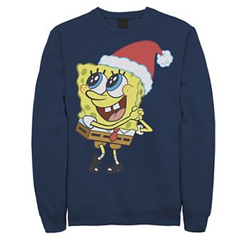 Men's Nickelodeon SpongeBob SquarePants Santa Hat Sweatshirt
