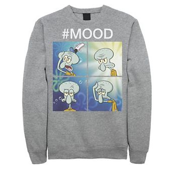 Men's Spongebob Squarepants Squidward Mood Meme Sweatshirt