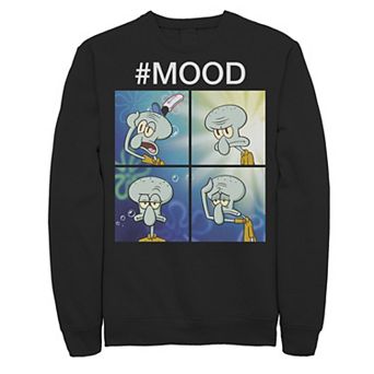 Men's Spongebob Squarepants Squidward Mood Meme Sweatshirt