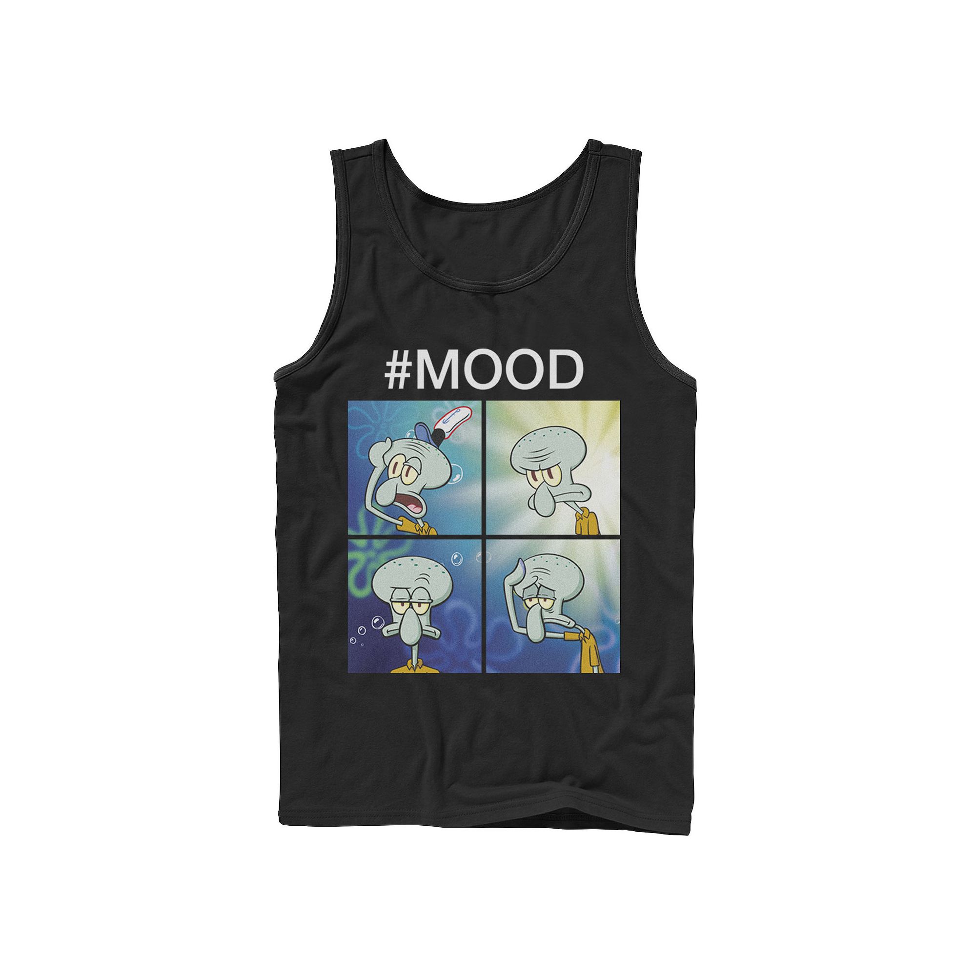 Mens Nickelodeon SpongeBob SquarePants Squidward Mood Tank Top, Size: Larg