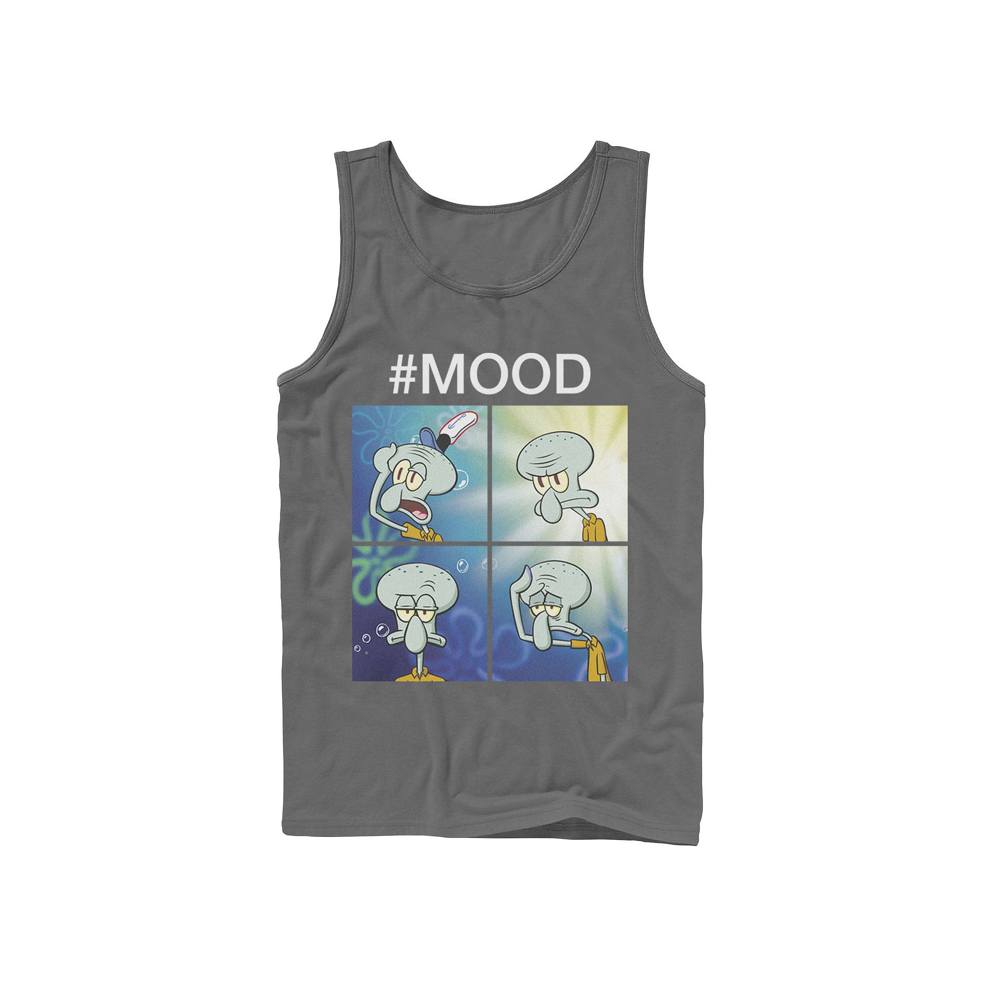 Mens Nickelodeon SpongeBob SquarePants Squidward Mood Tank Top, Size: Smal