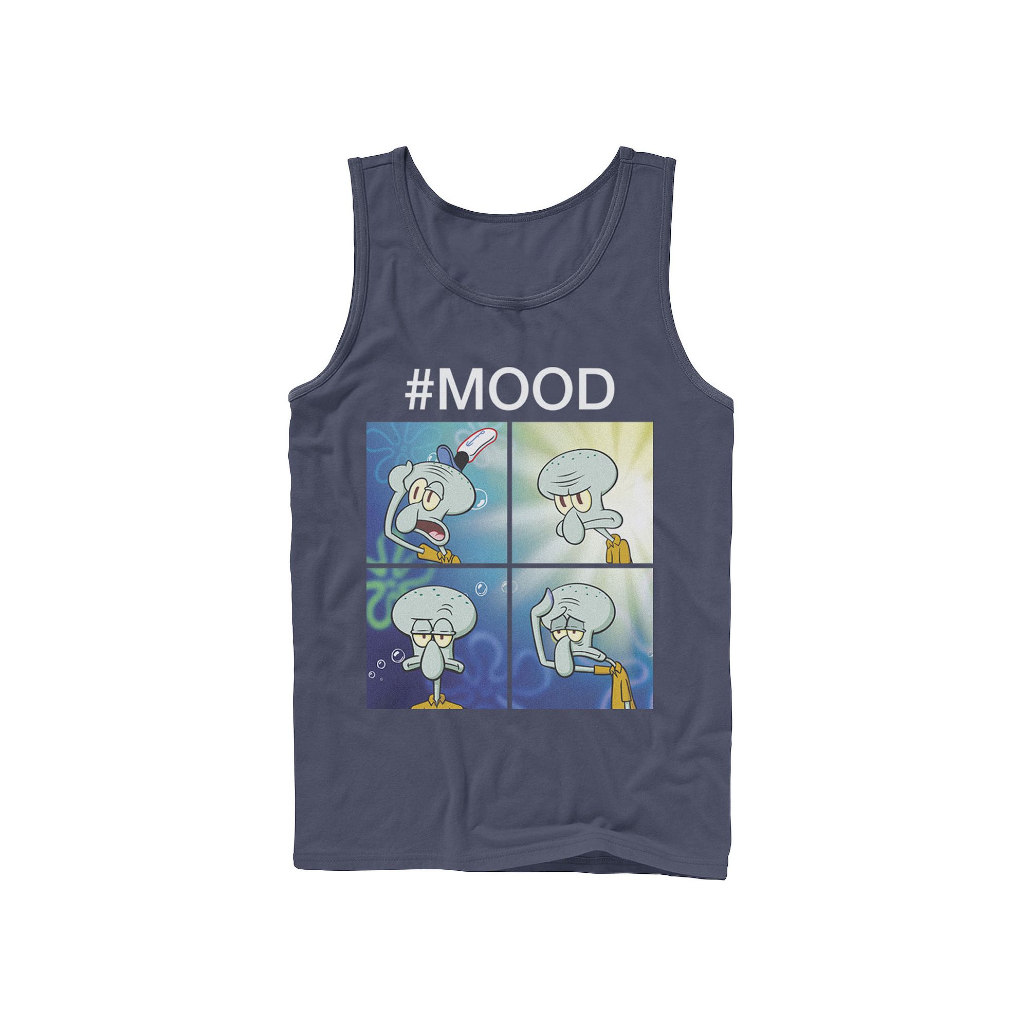 Mens Nickelodeon SpongeBob SquarePants Squidward Mood Tank Top, Size: Smal