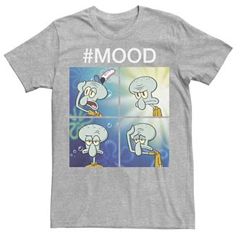 Men's Nickelodeon SpongeBob SquarePants Squidward Mood Graphic Tee
