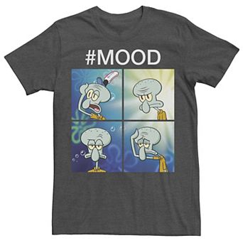 Men's Nickelodeon SpongeBob SquarePants Squidward Mood Graphic Tee