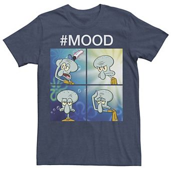 Men's Nickelodeon SpongeBob SquarePants Squidward Mood Graphic Tee