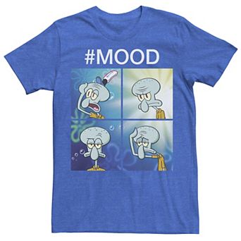 Men's Nickelodeon SpongeBob SquarePants Squidward Mood Graphic Tee