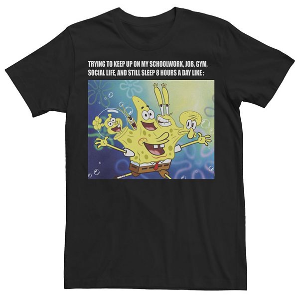 Men's Spongebob Squarepants Gotta Keep Up Meme Tee