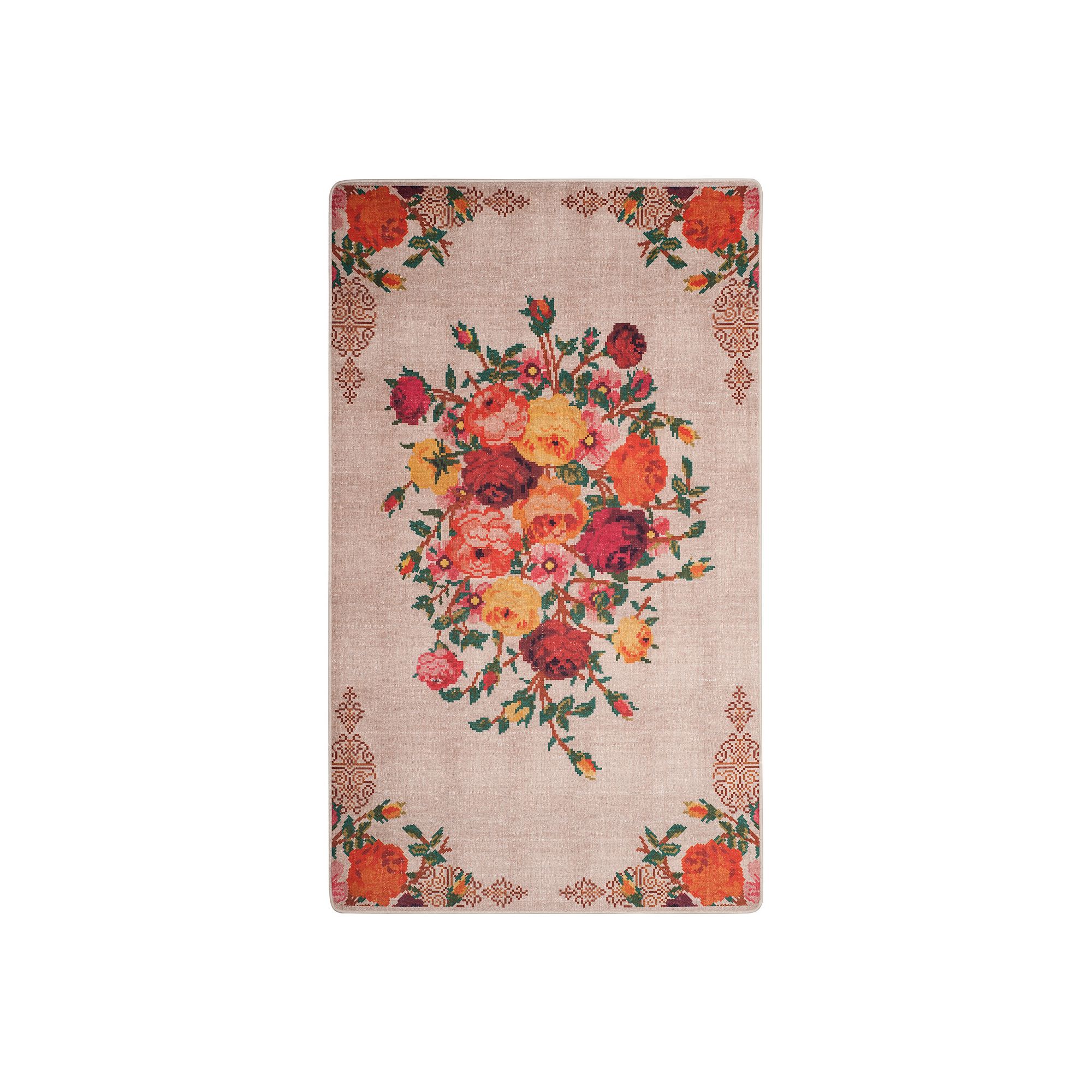 Safavieh Daytona Alice Cream Rug, Cream Orange