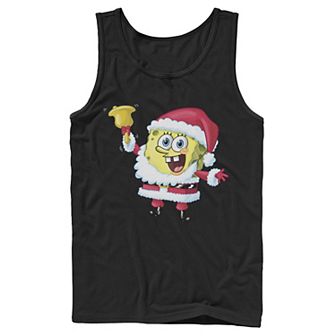 Men's Nickelodeon SpongeBob SquarePants Santa Claus Tank Top