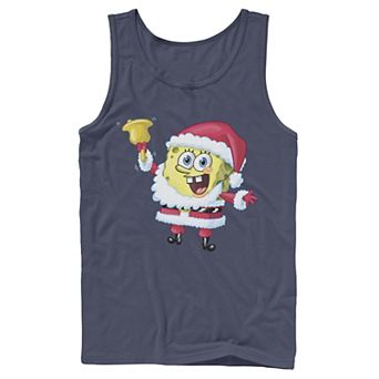 Men's Nickelodeon SpongeBob SquarePants Santa Claus Tank Top