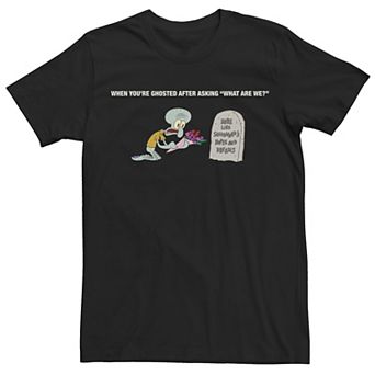 Men's SpongeBob SquarePants Squidward Tombstone Meme Tee
