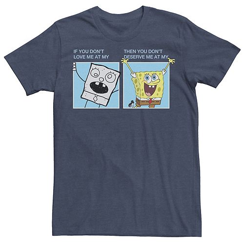 Men S Nickelodeon Spongebob Squarepants Doodlebob Meme Tee