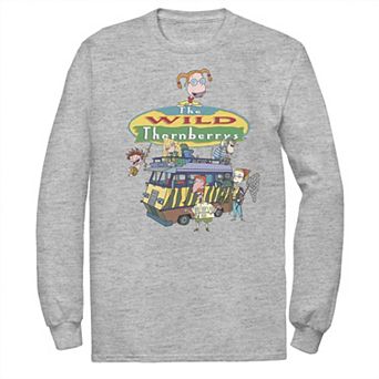 Men's Nickelodeon Wild Thornberrys Family RV Gathering Logo Long Sleeve Tee