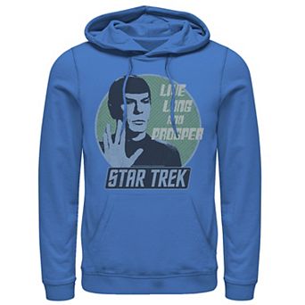 Men's Star Trek Original Series Spock Prosper Retro Badge Hoodie