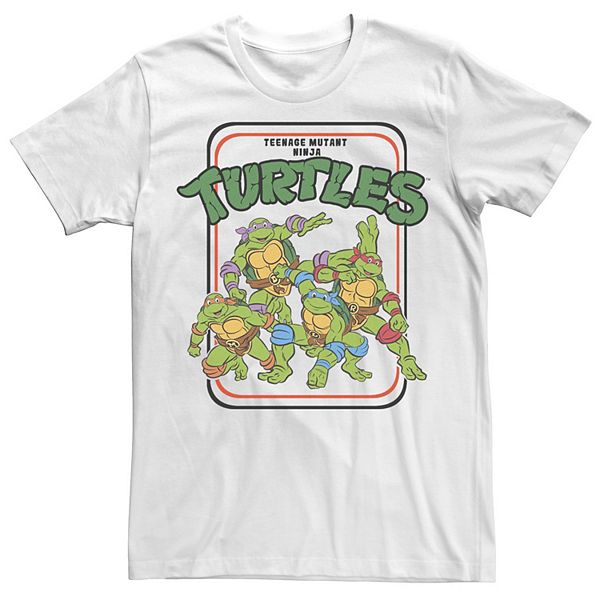 Teenage Mutant Ninja Turtles Mean Group Shot Men Black T-Shirt (S)