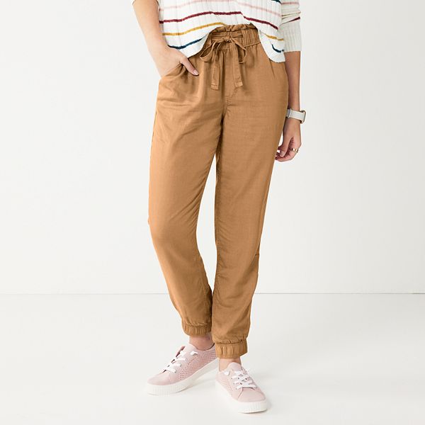 Kohls khaki sale joggers